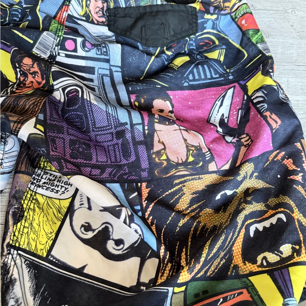 Star Wars Swim Trunks Size 2X Comic Strip All Over Print - Picture 7 of 16